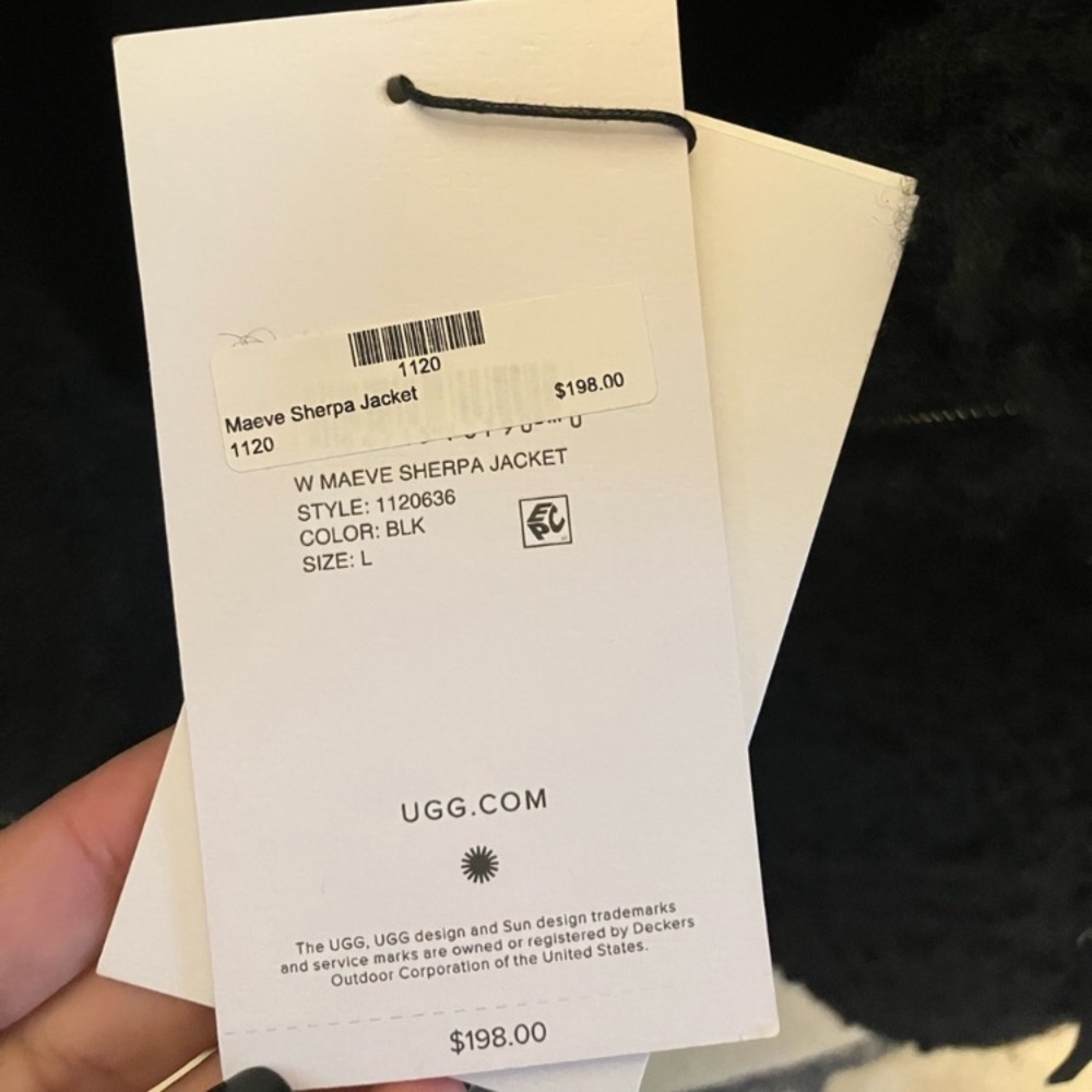 ✨NWT! Ugg Maeve Sherpa Jacket - Style 1120636 - Picture 13 of 13